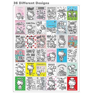 [2-in-1] Hello Kitty Arts & Craft Kids Fun Coloring Book AND 12-Color Colored Pencil Set