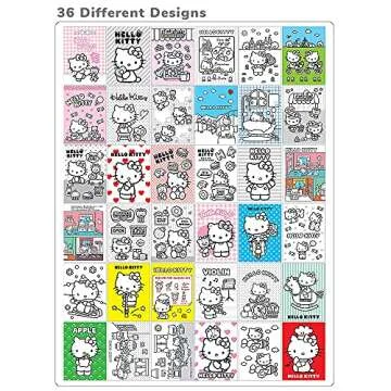[2-in-1] Hello Kitty Arts & Craft Kids Fun Coloring Book AND 12-Color Colored Pencil Set