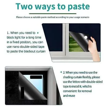 Jnwg Blackout Curtains 79" x 57" for Total Darkness