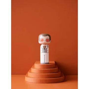 Lucie Kaas Elton Kokeshi Doll - Unique Collector's Art Piece