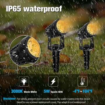 VOLISUN Low Voltage Outdoor Landscape Light Set, 6Pack