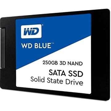 Western Digital 250GB WD Blue 3D NAND SATA III Internal SSD - Reliable Performance and Speed