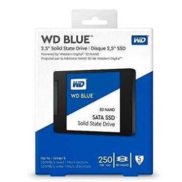 WD Blue 250GB 3D NAND Internal PC SSD - Fast & Reliable
