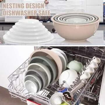 Umite Chef Nesting Mixing Bowls Set for Easy Cooking