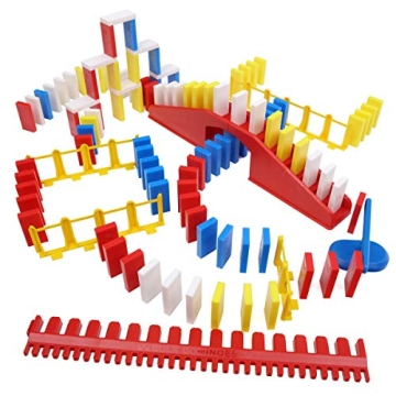 Pro-Domino Kit: 100 Mixed Dominoes with STEM STEAM Learning Fun