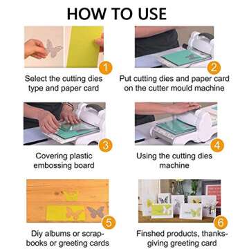 Film Cutting Dies Stencil Metal Template Molds, Embossing Tool Die Cuts for Card Making Album Paper Scrapbooking DIY Etched Dies Craft