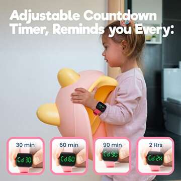 Potty Training Watch for Kids V2 – A Water Resistant Toilet Reminder Device for Boys & Girls to Train Your Toddler with Fun/Musical & Vibration Interval Reminder with Potty Training eBook (Pink)