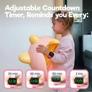 Potty Training Watch for Kids V2 – A Water Resistant Toilet Reminder Device for Boys & Girls to Train Your Toddler with Fun/Musical & Vibration Interval Reminder with Potty Training eBook (Pink)