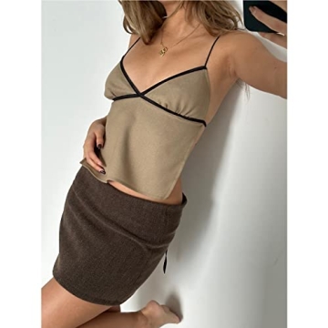 Mioliknya Y2K Women Cute Crop Top - Stylish Summer Blouse