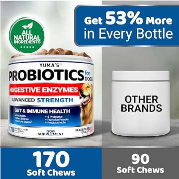 Probiotics for Dogs Chews - Digestive Health Support