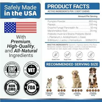 Probiotics for Dogs Chews - Digestive Health Support