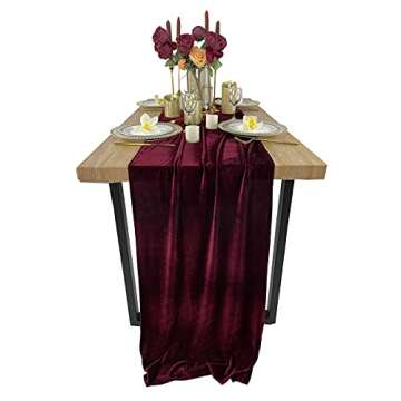 Luxurious Velvet Table Runner for Weddings & Events