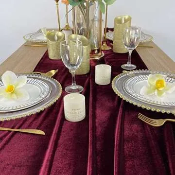 Luxurious Velvet Table Runner for Weddings & Events