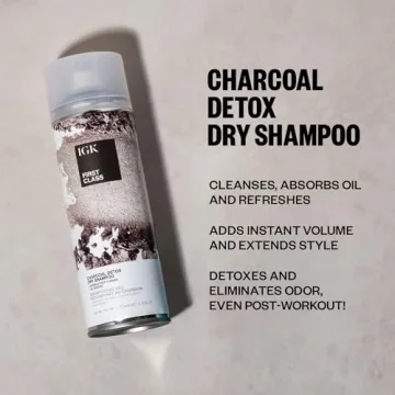 IGK FIRST CLASS Charcoal Detox Dry Shampoo for Oily Hair