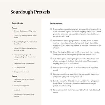 King Arthur, 100% Organic Unbleached Bread Flour, Non-GMO Project Verified, No Preservatives, 2 Pounds (Pack of 12)