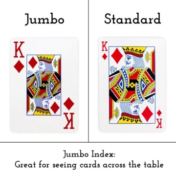 Brybelly Jumbo-Index Blue Playing Cards for Everyone