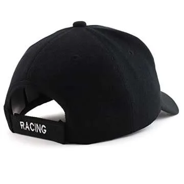 Racing 3D Embroidered Flame Car Cap for All Ages