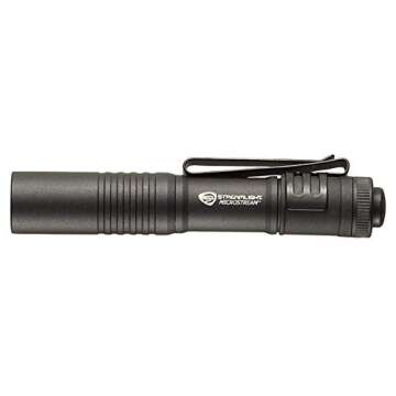 Streamlight 66318 MicroStream 45-Lumen Everyday Carry Pocket Flashlight with AAA Alkaline Battery, Black