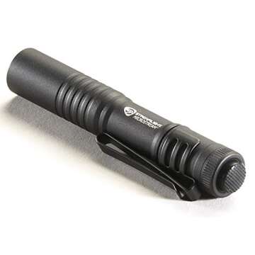 Streamlight 66318 MicroStream 45-Lumen Everyday Carry Pocket Flashlight with AAA Alkaline Battery, Black