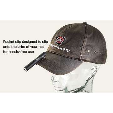 Streamlight 66318 MicroStream 45-Lumen Everyday Carry Pocket Flashlight with AAA Alkaline Battery, Black