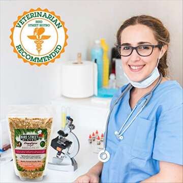 Bird Street Bistro Parrot Food Sample 4 Pack - Parakeet Food - Cockatiel Food - Bird Food - Cooks in...