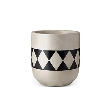 Mkono Cement Succulent Planter Set - Modern Concrete Pots 4"