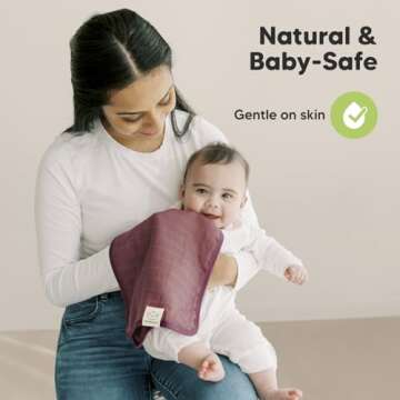 5-Pack Muslin Burp Cloths for Baby Boys, Girls - Baby Burp Cloths Neutral, Soft and Absorbent Burp Clothes, Burping Cloths for Babies, Burp Rags, Baby Girl & Boy Burp Cloth, Baby Essentials (Corals)