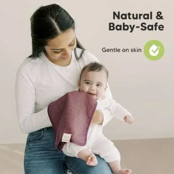 5-Pack Muslin Burp Cloths for Baby Boys, Girls - Baby Burp Cloths Neutral, Soft and Absorbent Burp Clothes, Burping Cloths for Babies, Burp Rags, Baby Girl & Boy Burp Cloth, Baby Essentials (Corals)