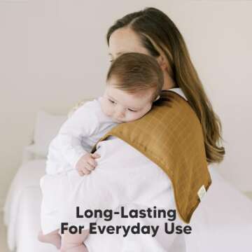 5-Pack Muslin Burp Cloths for Baby Boys, Girls - Baby Burp Cloths Neutral, Soft and Absorbent Burp Clothes, Burping Cloths for Babies, Burp Rags, Baby Girl & Boy Burp Cloth, Baby Essentials (Corals)