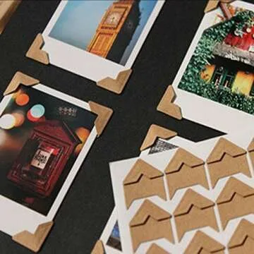Self-Adhesive Photo Corners Pack of 240 Khaki