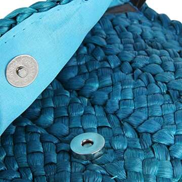 KUANG! Women's Straw Clutch Purse - Stylish Summer Tote