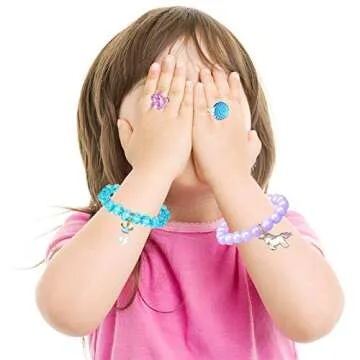 VLUSSO Easter Eggs Easter Basket Stuffers Fillers Filled 4 Pack Eggs with Colorful Bracelet Girls Inside, Colorful Pre Plastic Easter Eggs For Kids Easter Gifts