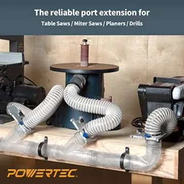 POWERTEC 70135 Blast Gate for Dust Collection Efficiency