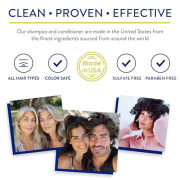 Routine Wellness Anti-Thinning Shampoo and Conditioner Set for Thinning Hair - Biotin DHT Blocker Women & Men - Color Safe Shampoo for Hair Loss & Healthier Growth - Rose Hips (Pack of 2)