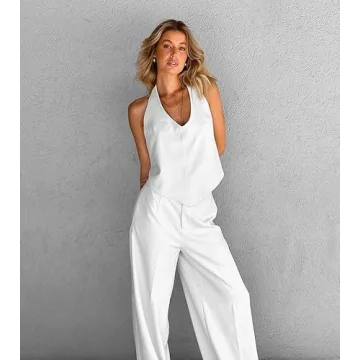 Chic Women's 2-Piece Outfit for Summer Elegance
