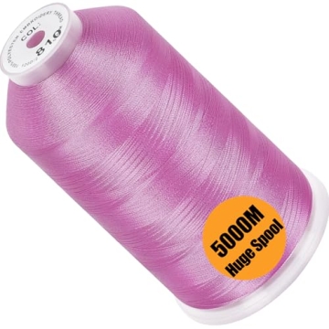 New brothread - Single Huge Spool 5000M Each Polyester Embroidery Machine Thread 40WT for Commercial...