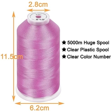 New brothread Polyester Embroidery Thread - 5000M High Quality