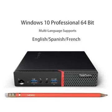 Lenovo ThinkCentre M700 Mini PC & 24in Monitor, Renewed