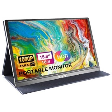 KYY Portable 15.6" FHD Monitor with Smart Cover