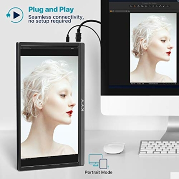 KYY Portable 15.6" FHD Monitor with Smart Cover