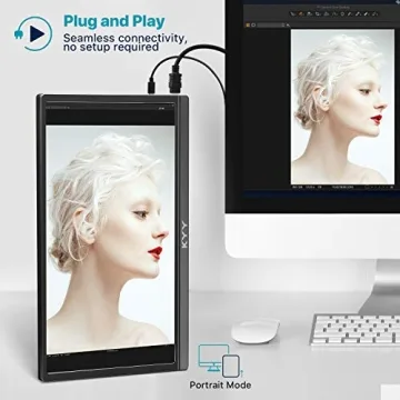 KYY Portable 15.6" FHD Monitor with Smart Cover