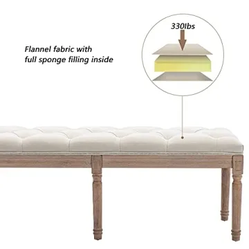 Elegant Virabit Upholstered Bedroom Bench for All Spaces