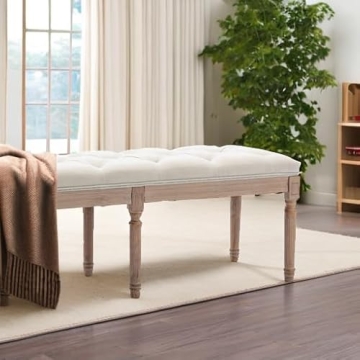 Elegant Virabit Upholstered Bedroom Bench for All Spaces