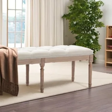 Elegant Virabit Upholstered Bedroom Bench for All Spaces