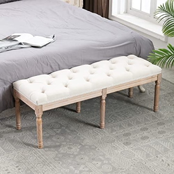 Elegant Virabit Upholstered Bedroom Bench for All Spaces