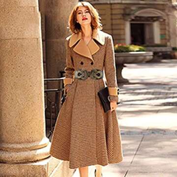 VOCHIC Retro Womens Wide Elastic Waist Belt for Dresses Ladies Stretch Belts with Interlock Buckle