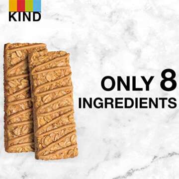 KIND Simple Crunch Bars, Peanut Butter, 7 Ounce (Pack of 8)