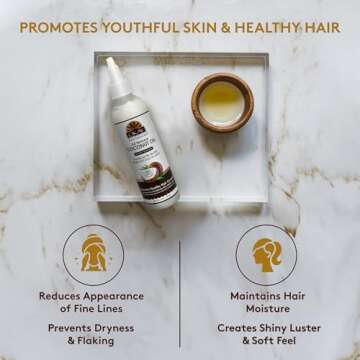 OKAY 100% Coconut Oil for Hair and Skin - 4oz Natural Moisturizer