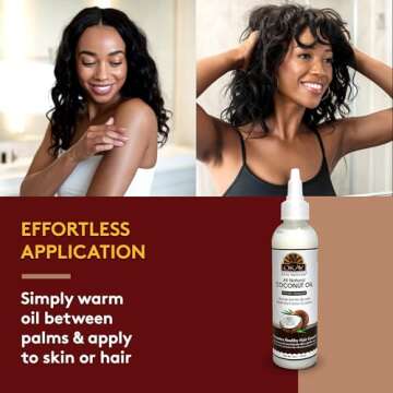 OKAY 100% Coconut Oil for Hair and Skin - 4oz Natural Moisturizer