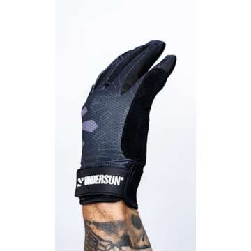 Undersun Workout Gloves - Full Palm Protection & Extra Grip, Gym Gloves for Resistance Bands, Weight...